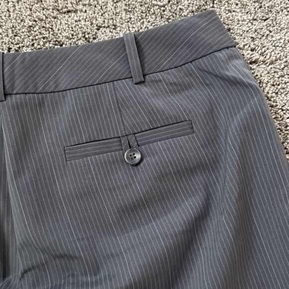 The Limited Cassidy Fit Gray Striped Mid Rise Flare Dress Pants Size 8 NWT - Picture 8 of 12